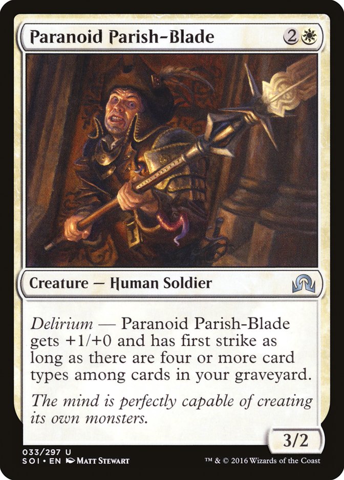 Paranoid Parish-Blade [Shadows over Innistrad] | Deep Dive Games St. Marys