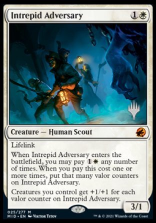 Intrepid Adversary (Promo Pack) [Innistrad: Midnight Hunt Promos] | Deep Dive Games St. Marys