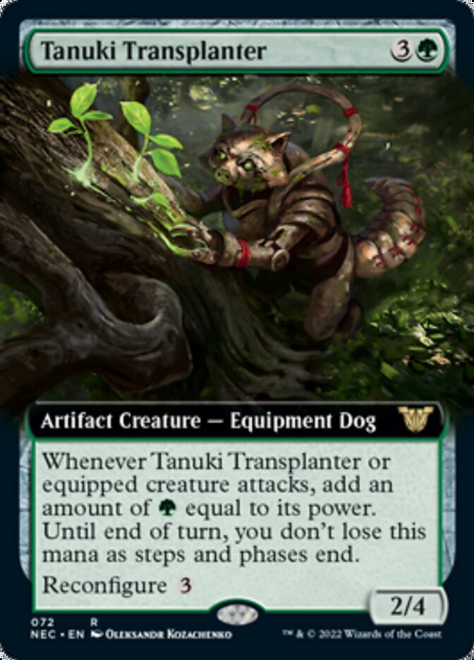 Tanuki Transplanter (Extended Art) [Kamigawa: Neon Dynasty Commander] | Deep Dive Games St. Marys