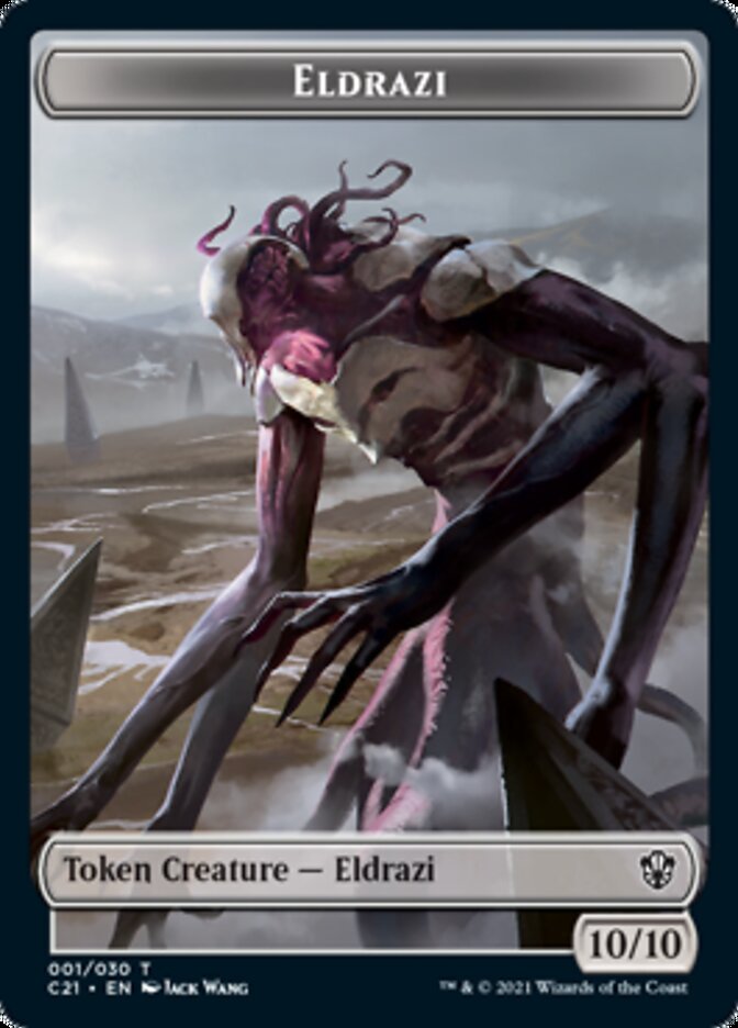 Eldrazi // Champion of Wits Double-Sided Token [Commander 2021 Tokens] | Deep Dive Games St. Marys