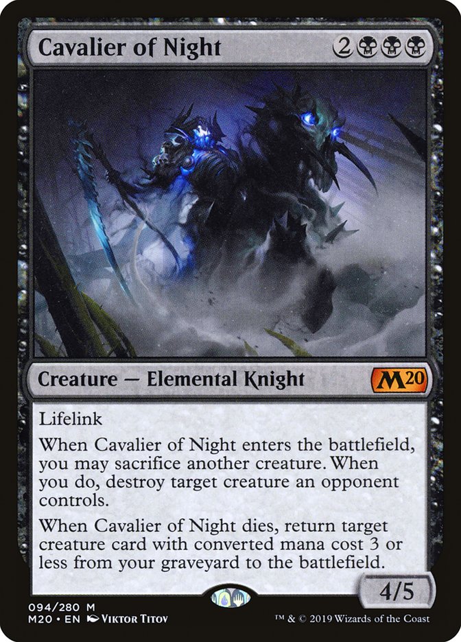 Cavalier of Night [Core Set 2020] | Deep Dive Games St. Marys