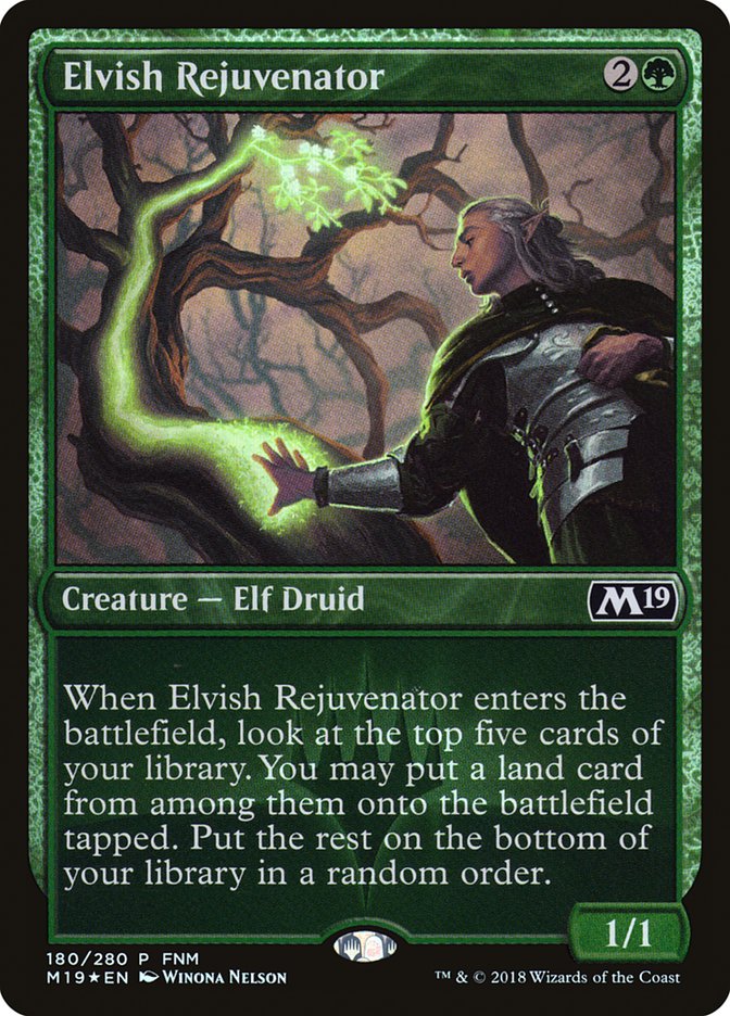 Elvish Rejuvenator (FNM) [Core Set 2019 Promos] | Deep Dive Games St. Marys