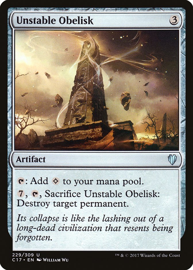 Unstable Obelisk [Commander 2017] | Deep Dive Games St. Marys