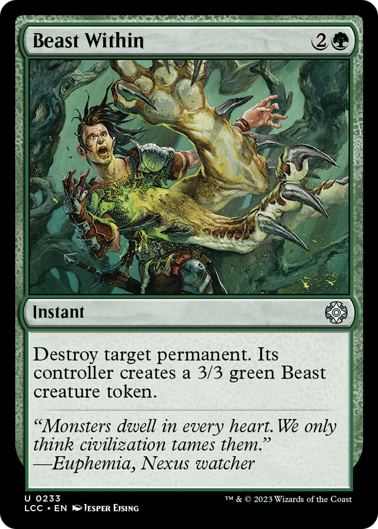 Beast Within [The Lost Caverns of Ixalan Commander] | Deep Dive Games St. Marys