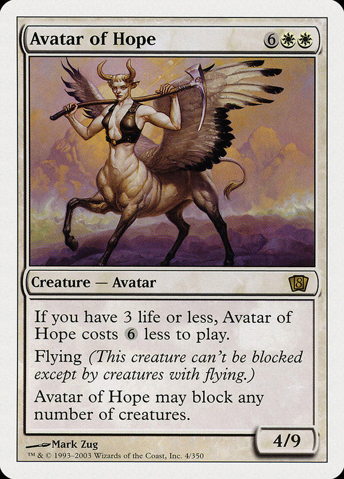 Avatar of Hope [Eighth Edition] | Deep Dive Games St. Marys