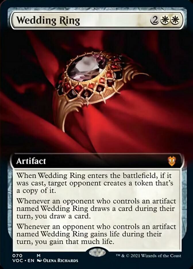 Wedding Ring (Extended Art) [Innistrad: Crimson Vow Commander] | Deep Dive Games St. Marys