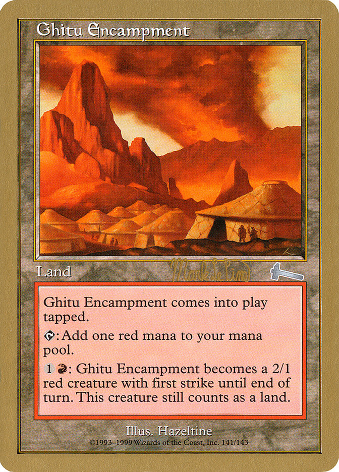 Ghitu Encampment (Mark Le Pine) [World Championship Decks 1999] | Deep Dive Games St. Marys