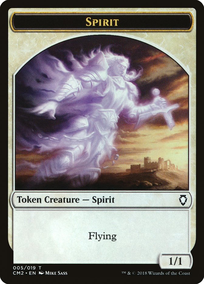 Spirit Token [Commander Anthology Volume II Tokens] | Deep Dive Games St. Marys