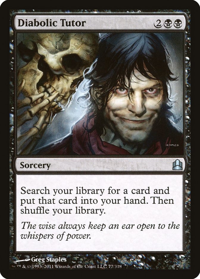 Diabolic Tutor [Commander 2011] | Deep Dive Games St. Marys
