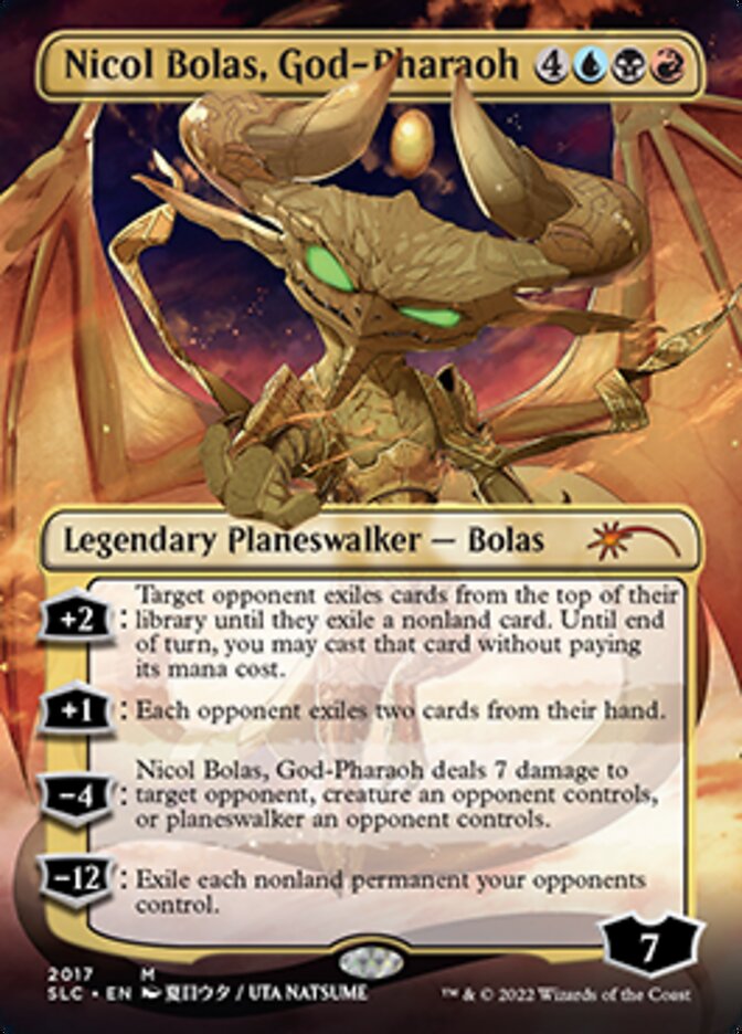 Nicol Bolas, God-Pharaoh (Borderless) [Secret Lair 30th Anniversary Countdown Kit] | Deep Dive Games St. Marys