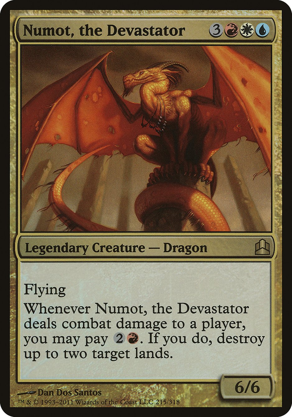 Numot, the Devastator (Oversized) [Commander 2011 Oversized] | Deep Dive Games St. Marys