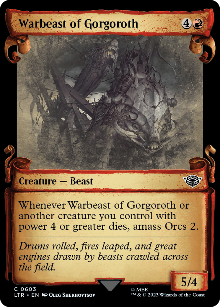 Warbeast of Gorgoroth [The Lord of the Rings: Tales of Middle-Earth Showcase Scrolls] | Deep Dive Games St. Marys