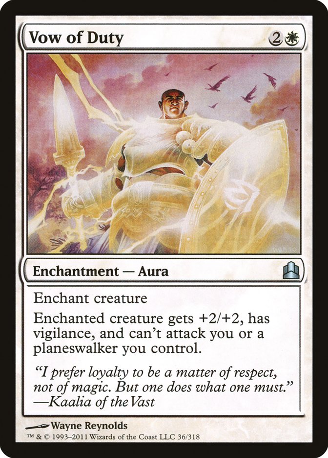 Vow of Duty [Commander 2011] | Deep Dive Games St. Marys