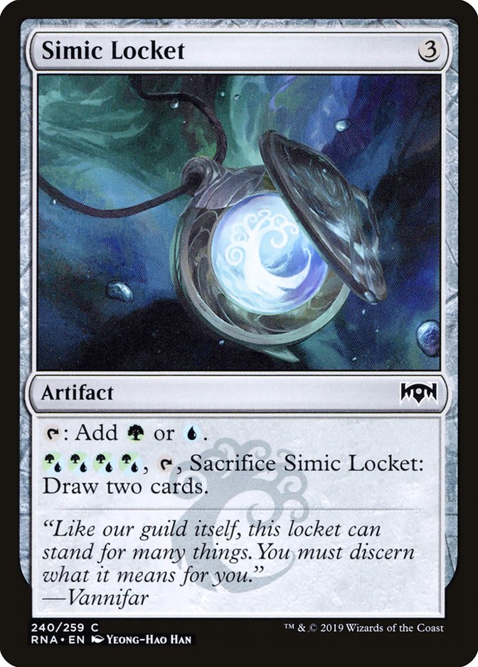 Simic Locket [Ravnica Allegiance] | Deep Dive Games St. Marys