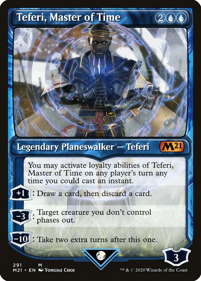 Teferi, Master of Time (Showcase) (291) [Core Set 2021] | Deep Dive Games St. Marys