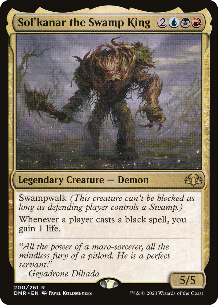 Sol'kanar the Swamp King [Dominaria Remastered] | Deep Dive Games St. Marys