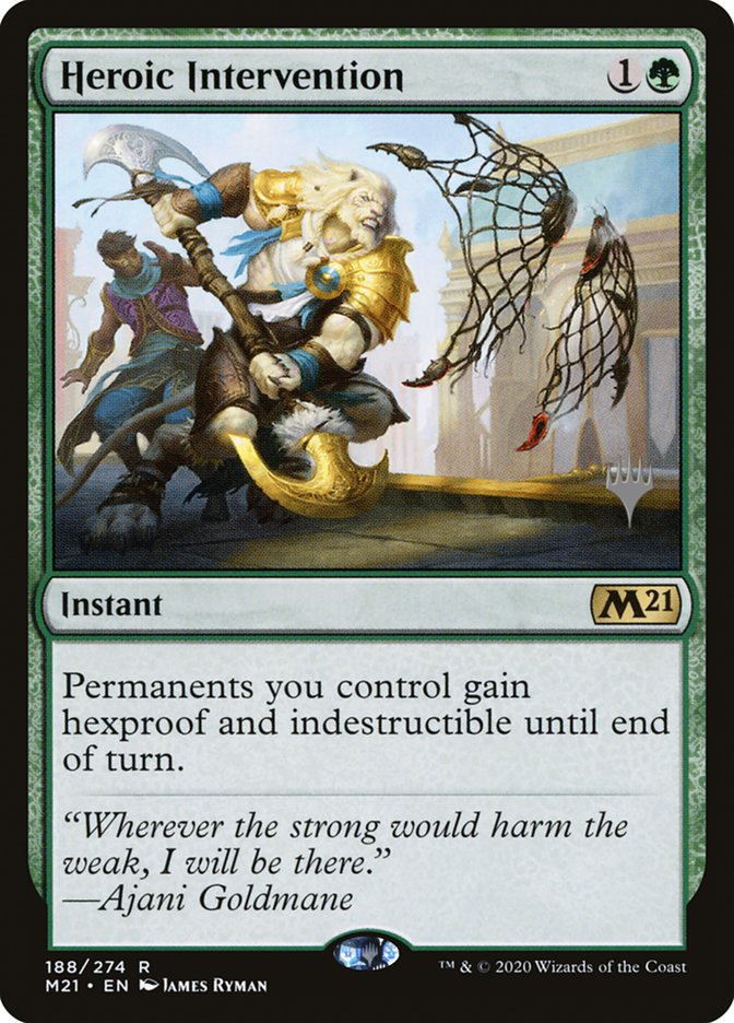 Heroic Intervention (Promo Pack) [Core Set 2021 Promos] | Deep Dive Games St. Marys