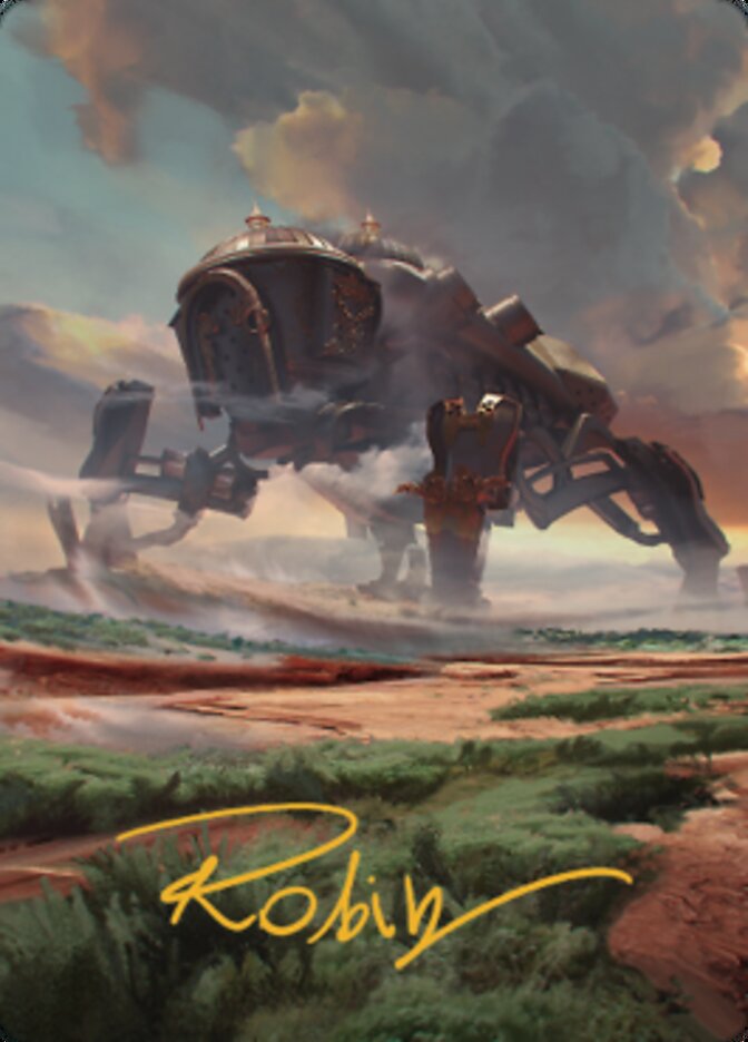 Plains (2) Art Card (Gold-Stamped Signature) [The Brothers' War Art Series] | Deep Dive Games St. Marys