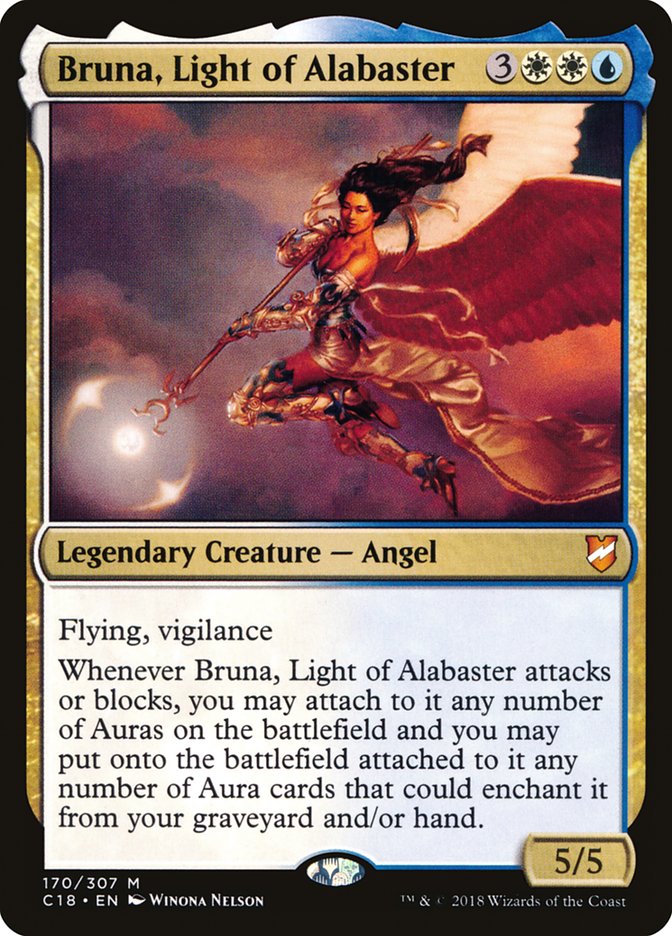 Bruna, Light of Alabaster (Oversized) [Commander 2018 Oversized] | Deep Dive Games St. Marys