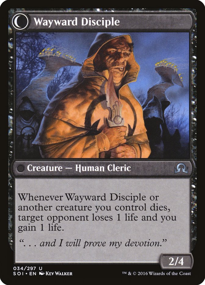 Pious Evangel // Wayward Disciple [Shadows over Innistrad] | Deep Dive Games St. Marys