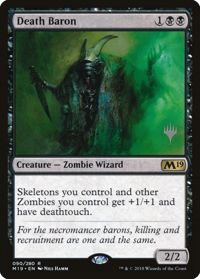 Death Baron (Promo Pack) [Core Set 2019 Promos] | Deep Dive Games St. Marys