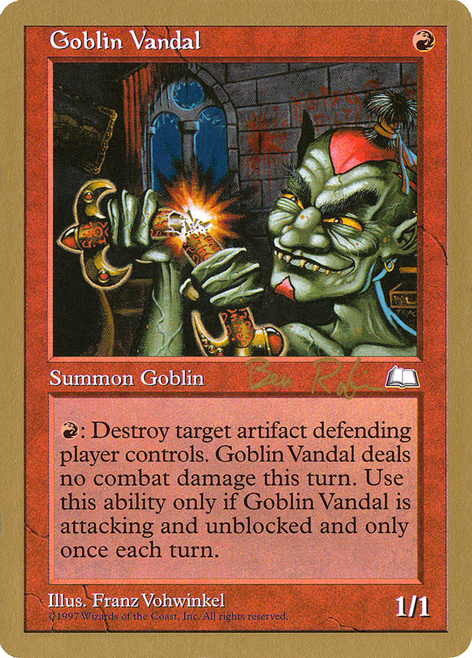 Goblin Vandal (Ben Rubin) [World Championship Decks 1998] | Deep Dive Games St. Marys