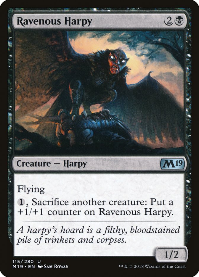 Ravenous Harpy [Core Set 2019] | Deep Dive Games St. Marys