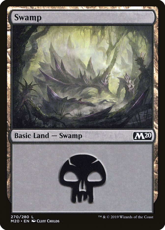 Swamp (270) [Core Set 2020] | Deep Dive Games St. Marys