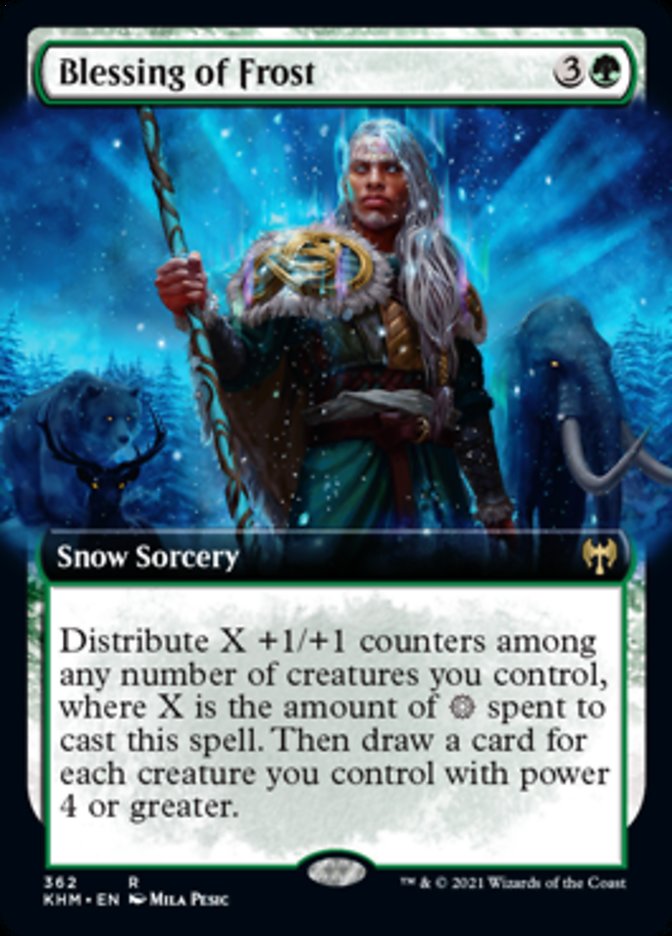 Blessing of Frost (Extended Art) [Kaldheim] | Deep Dive Games St. Marys