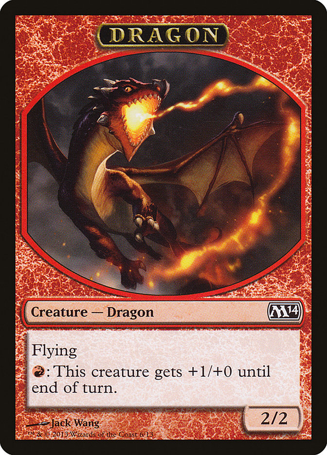 Dragon Token [Magic 2014 Tokens] | Deep Dive Games St. Marys