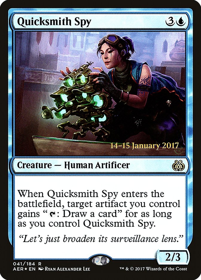 Quicksmith Spy [Aether Revolt Prerelease Promos] | Deep Dive Games St. Marys