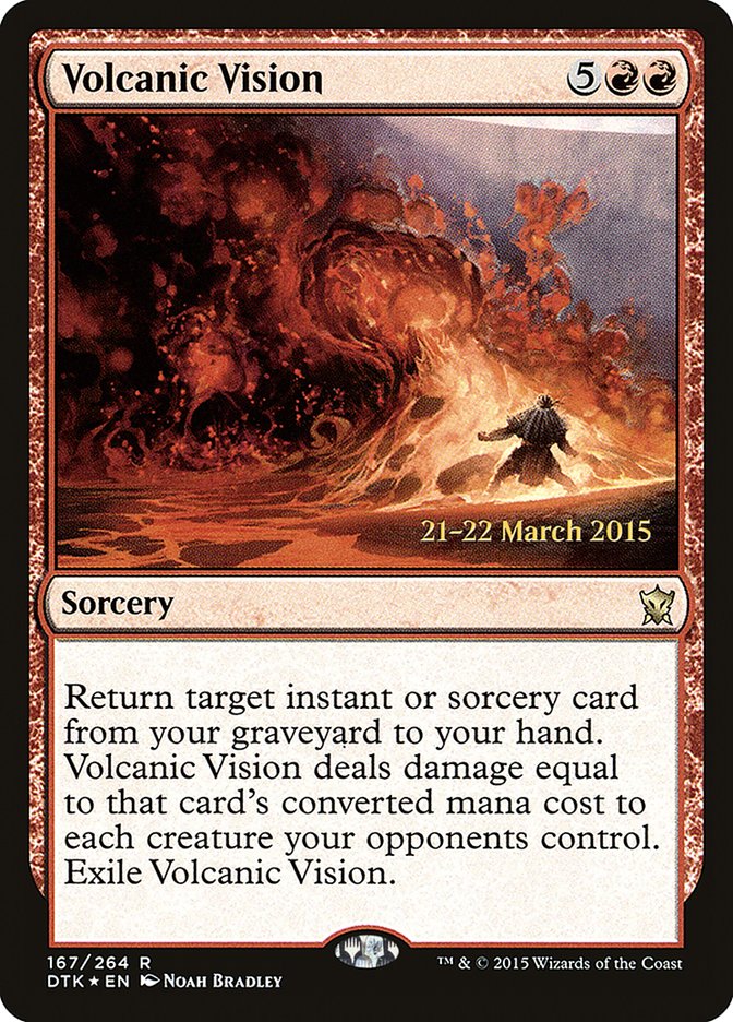 Volcanic Vision [Dragons of Tarkir Prerelease Promos] | Deep Dive Games St. Marys