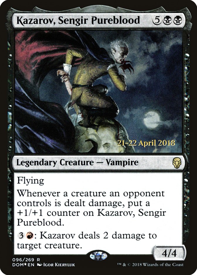 Kazarov, Sengir Pureblood [Dominaria Prerelease Promos] | Deep Dive Games St. Marys