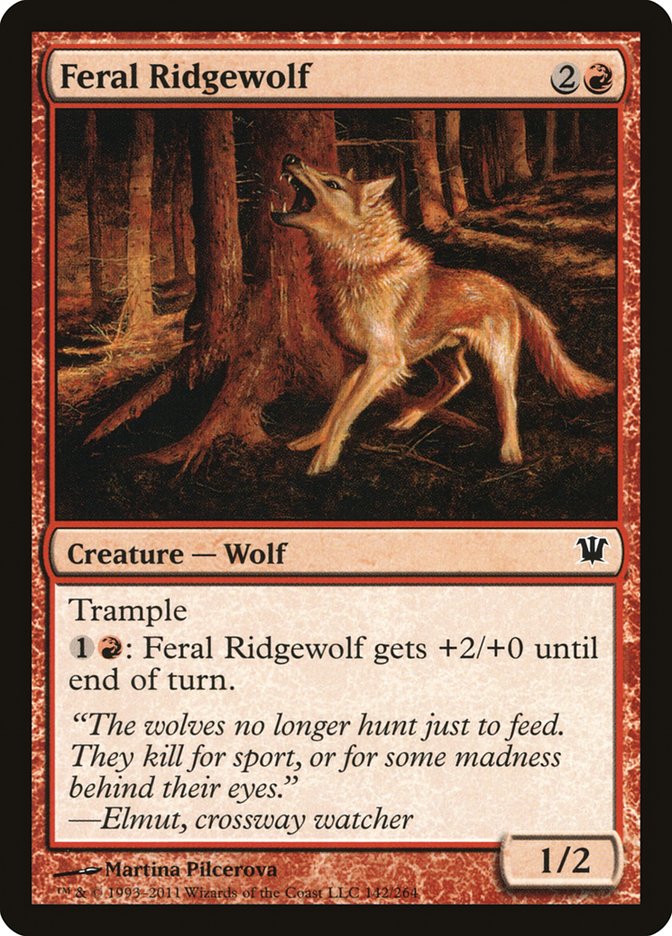 Feral Ridgewolf [Innistrad] | Deep Dive Games St. Marys