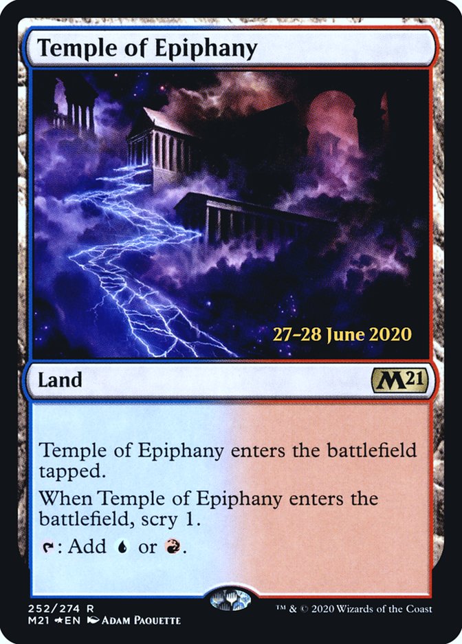 Temple of Epiphany [Core Set 2021 Prerelease Promos] | Deep Dive Games St. Marys