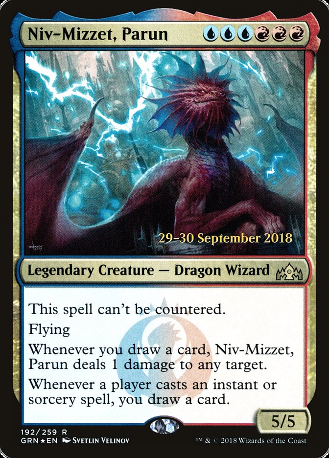 Niv-Mizzet, Parun [Guilds of Ravnica Prerelease Promos] | Deep Dive Games St. Marys