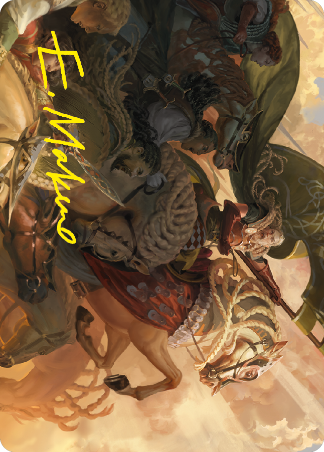 Marshal's Anthem Art Card (Gold-Stamped Signature) [The Lord of the Rings: Tales of Middle-earth Art Series] | Deep Dive Games St. Marys
