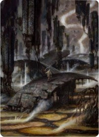 Grimclimb Pathway Art Card [Zendikar Rising Art Series] | Deep Dive Games St. Marys
