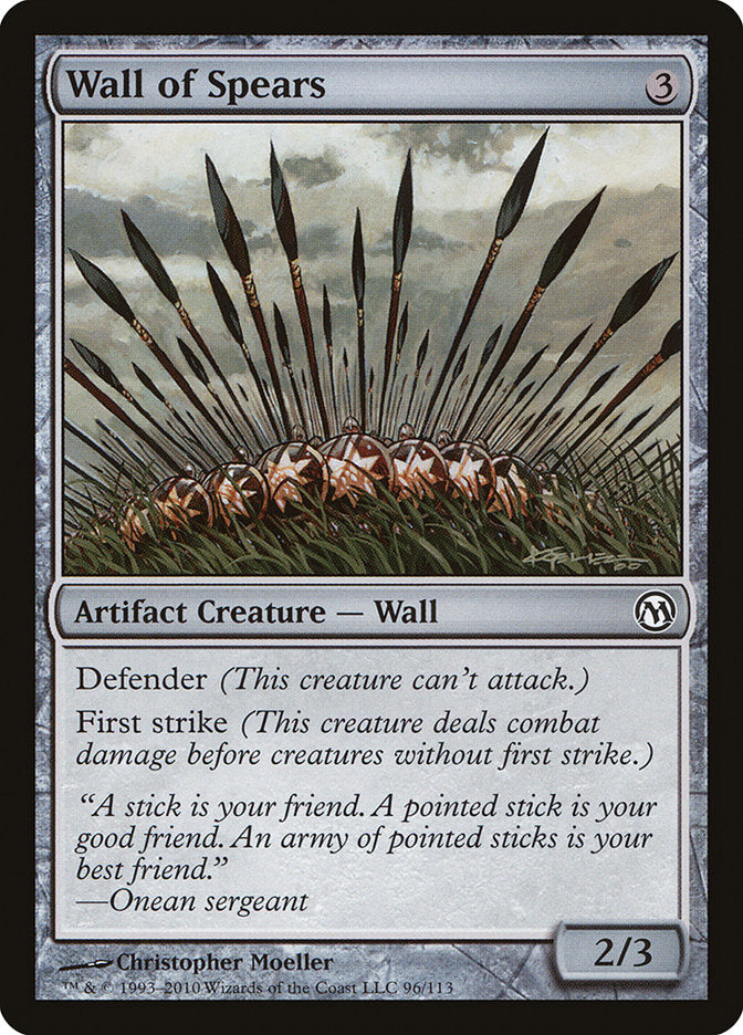 Wall of Spears [Duels of the Planeswalkers] | Deep Dive Games St. Marys