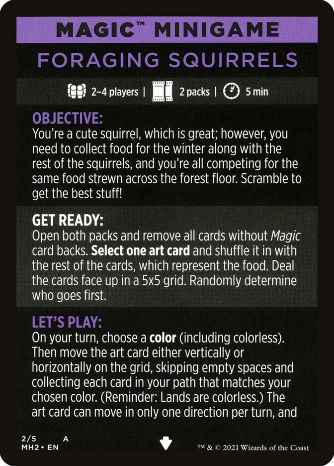 Foraging Squirrels (Magic Minigame) [Modern Horizons 2 Minigame] | Deep Dive Games St. Marys