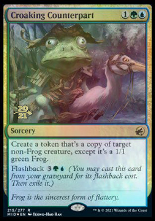 Croaking Counterpart [Innistrad: Midnight Hunt Prerelease Promos] | Deep Dive Games St. Marys