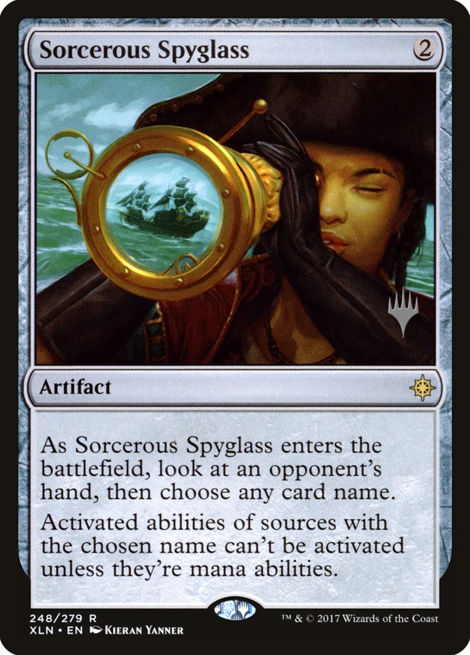 Sorcerous Spyglass (Promo Pack) [Ixalan Promos] | Deep Dive Games St. Marys