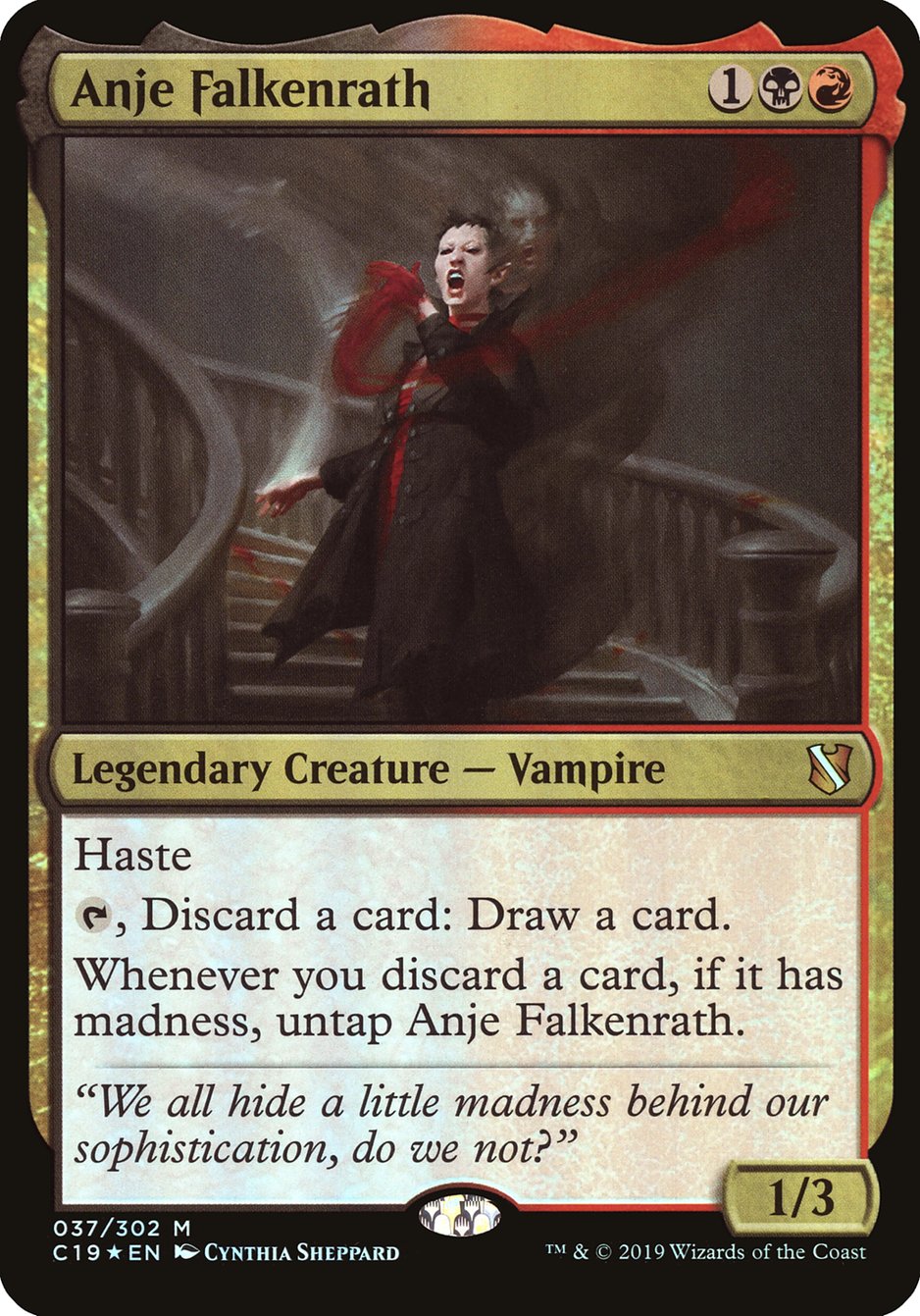 Anje Falkenrath (Oversized) [Commander 2019 Oversized] | Deep Dive Games St. Marys