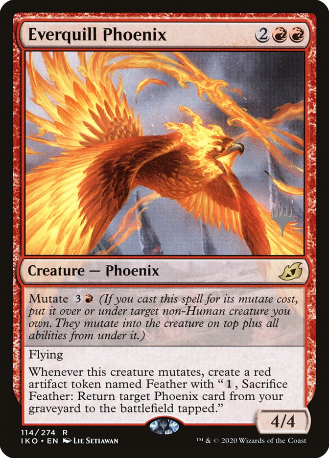 Everquill Phoenix (Promo Pack) [Ikoria: Lair of Behemoths Promos] | Deep Dive Games St. Marys