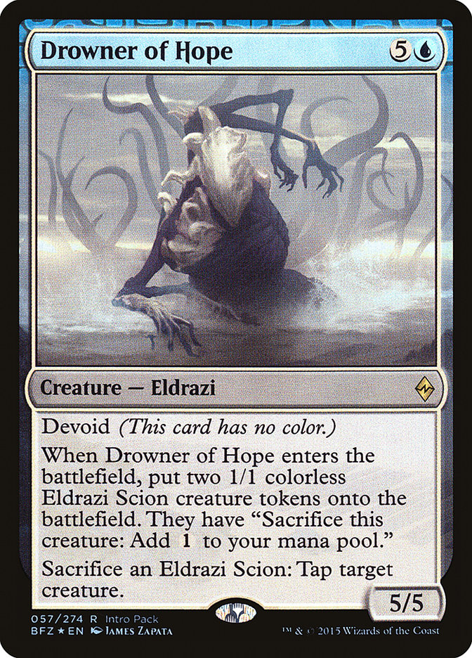 Drowner of Hope (Intro Pack) [Battle for Zendikar Promos] | Deep Dive Games St. Marys