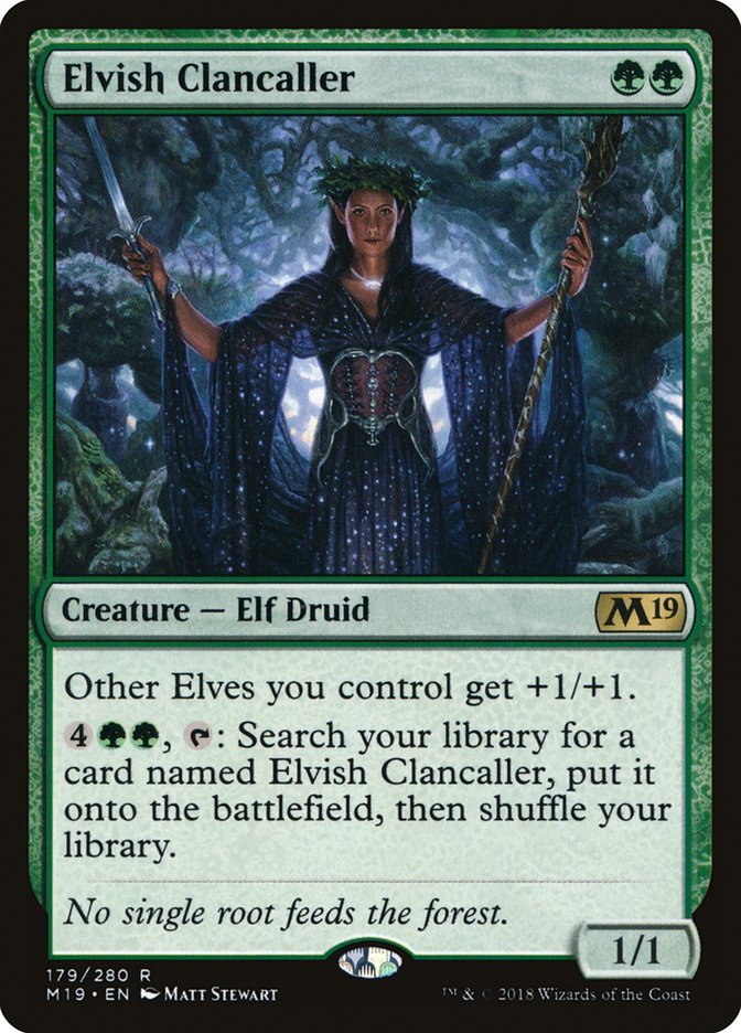 Elvish Clancaller [Core Set 2019] | Deep Dive Games St. Marys