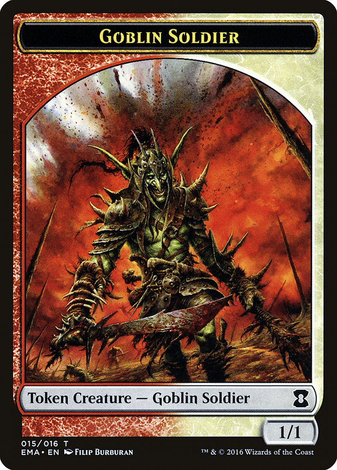 Goblin Soldier Token [Eternal Masters Tokens] | Deep Dive Games St. Marys