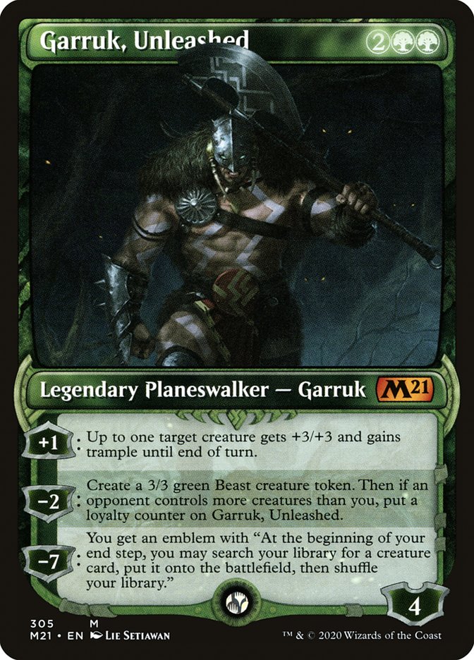 Garruk, Unleashed (Showcase) [Core Set 2021] | Deep Dive Games St. Marys