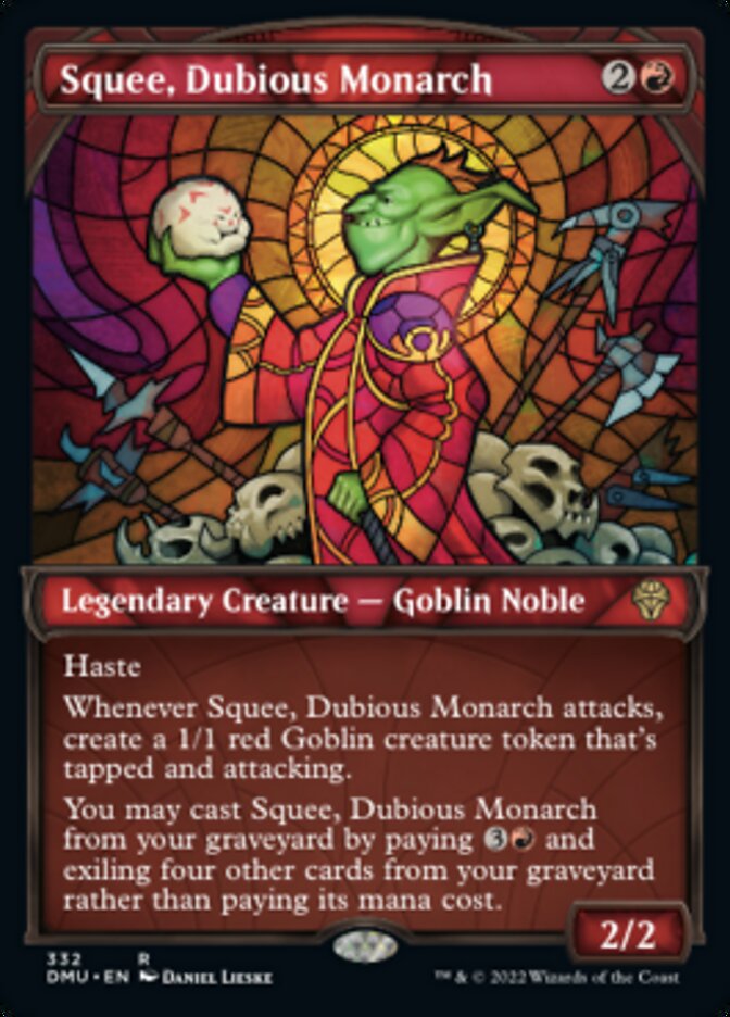 Squee, Dubious Monarch (Showcase Textured) [Dominaria United] | Deep Dive Games St. Marys