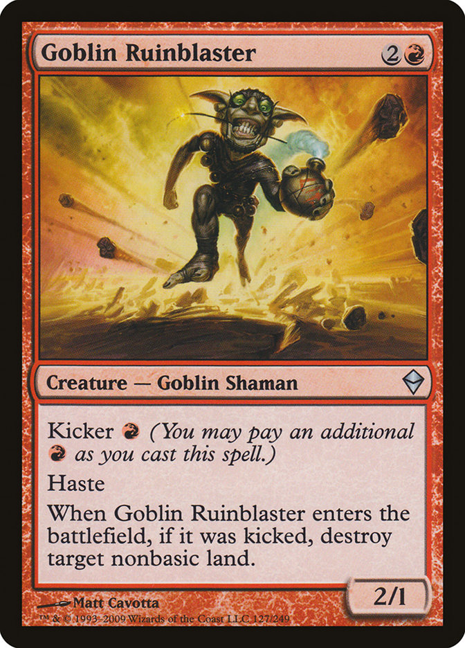 Goblin Ruinblaster [Zendikar] | Deep Dive Games St. Marys